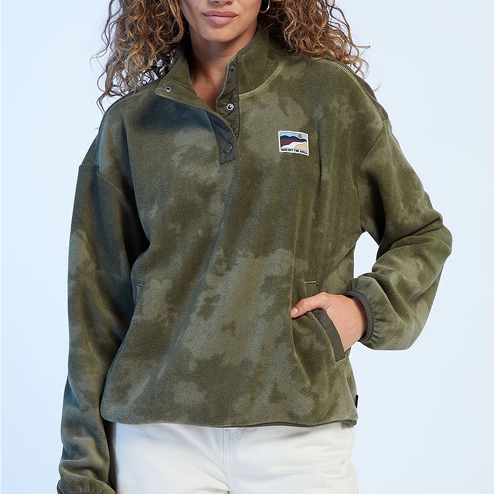 Vans Olive Green Fleece Pullover Hoodie